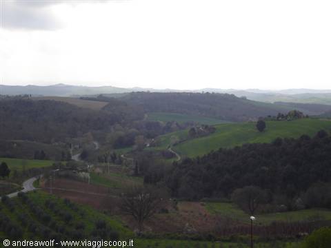 The hills near Trequanda, towards Siena