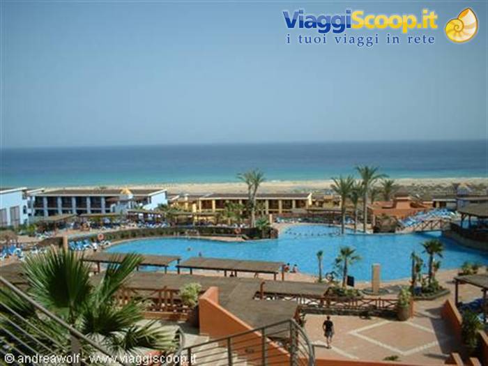 The Barcelo Jandia resort with the beach in the background