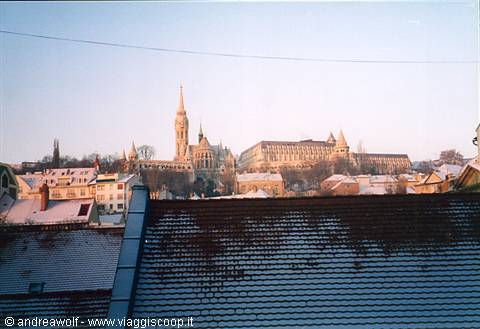 Castle Hill (Varhegy) seen from our hotel room