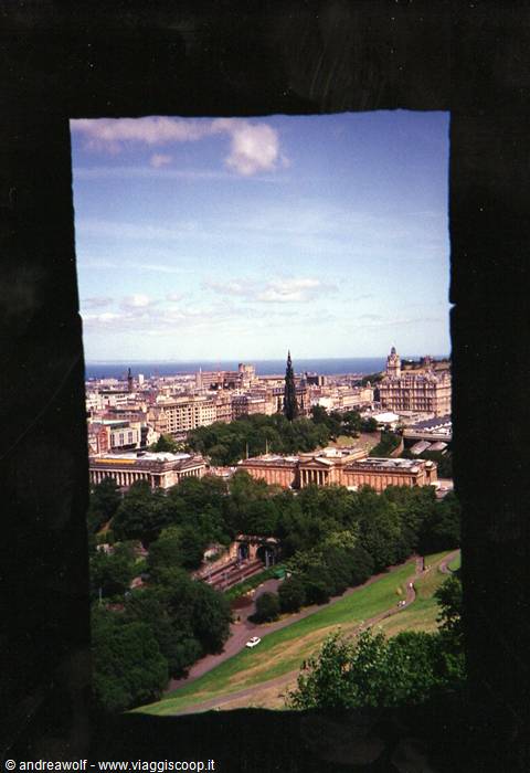 Panorama of Edinburgh from the Castle