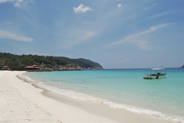 The beach in front of the Resort 