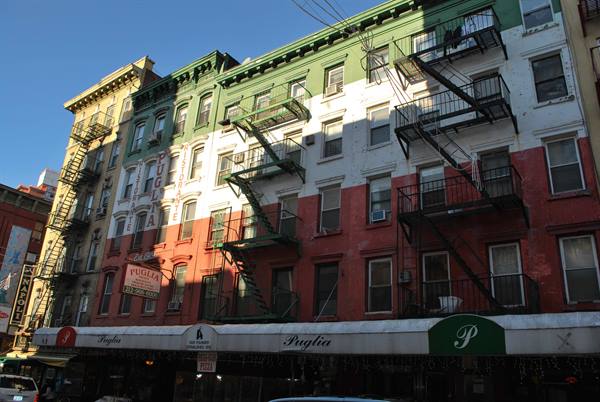 Tricolour building in Little Italy