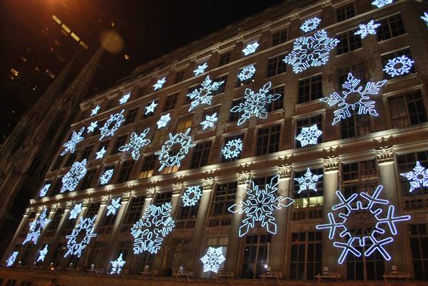 Christmas lights in Manhattan