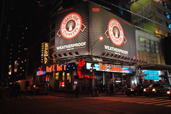 Lobster restaurant at Times Square