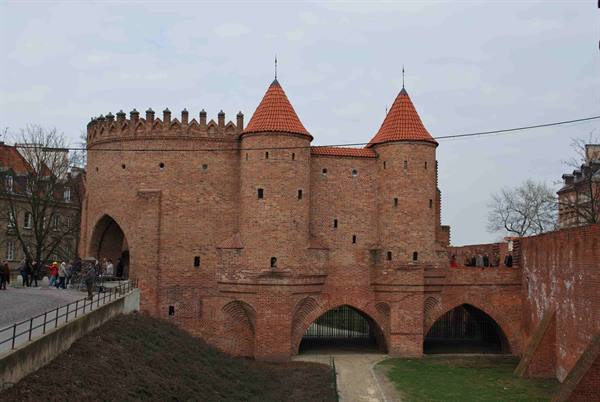 The medieval walls of the old town