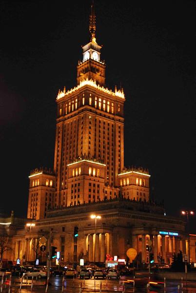 Palace of Culture at night