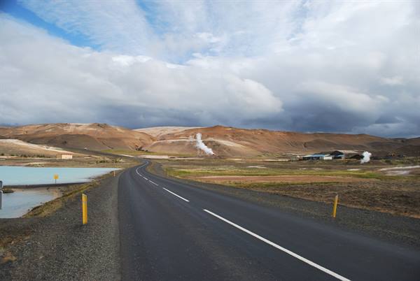 Area of lake Mývatn 