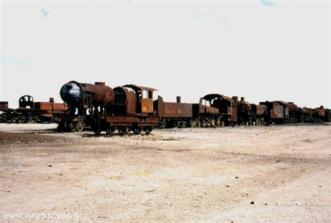 Train cemetery at Uyuni