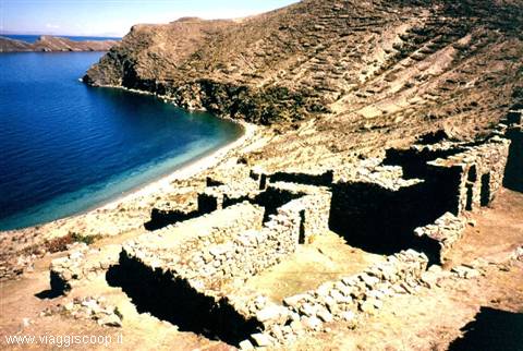 Inca site of Chincana-Isla del Sol-Lake Titicaca