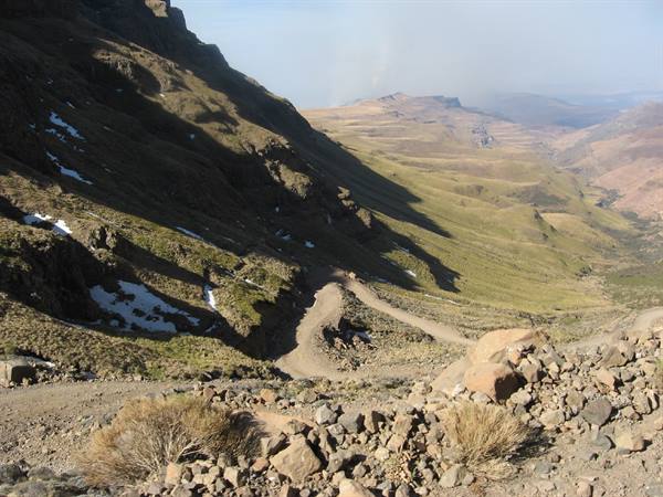 The road to the Sani Pass
