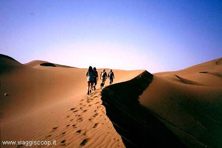 Walking on the dunes