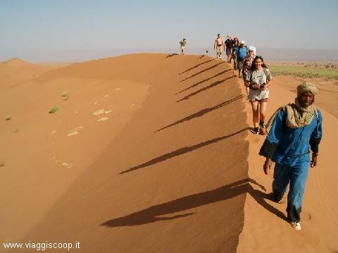 Walking on the dunes