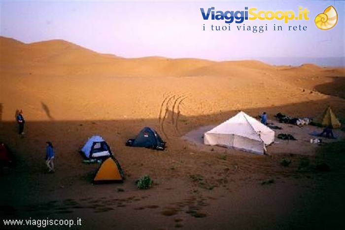 A camp among the dunes
