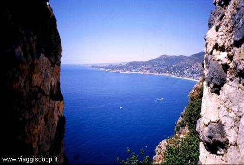 The Mediterranean from the castle of Alanya