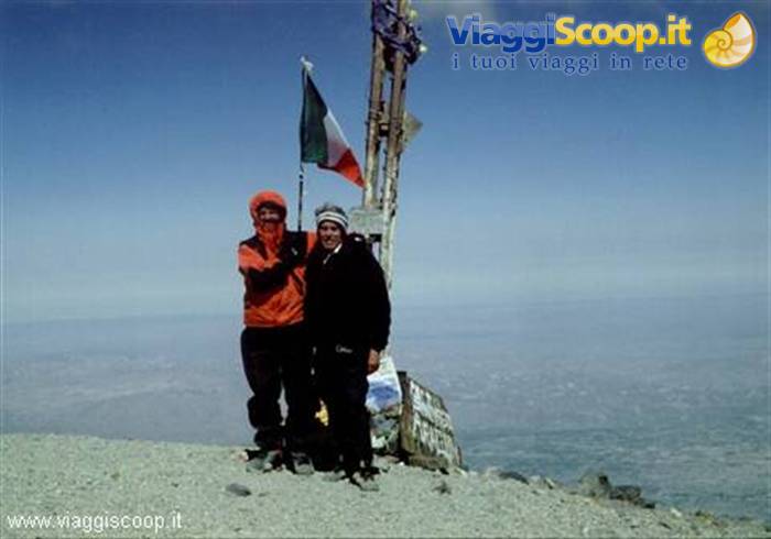 At the top of the Misti Volcano