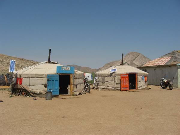 Ger in the Mongolian steppe