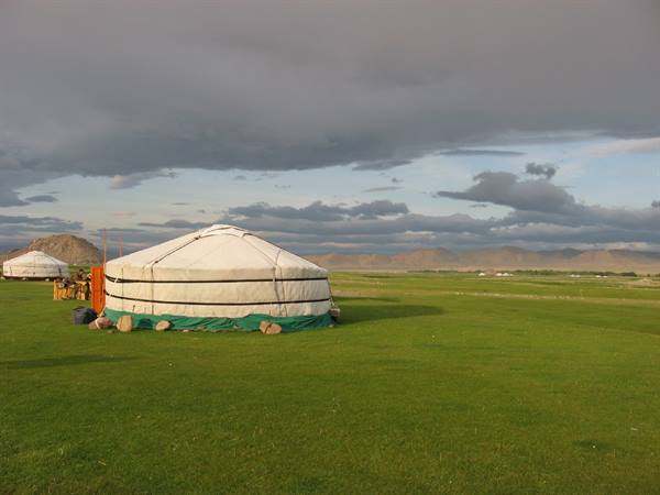 Mongolian ger in Kvod