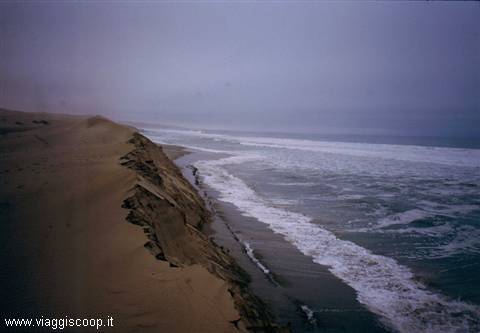 Dunes in the ocean at the Namib Naukluft Park