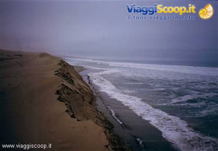 Dunes in the ocean at the Namib Naukluft Park
