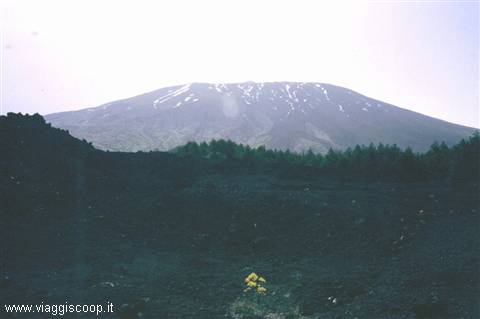 The west slope of Etna