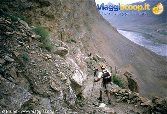 Descent towards the Kibber Monastery