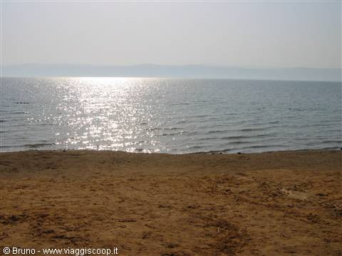 Dead Sea - Israel in the distance