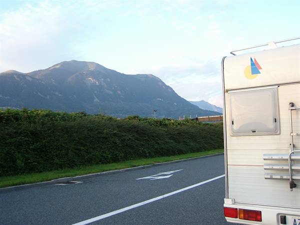 towards the Alps.....