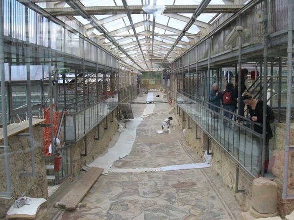the Villa del Casale : work in progress