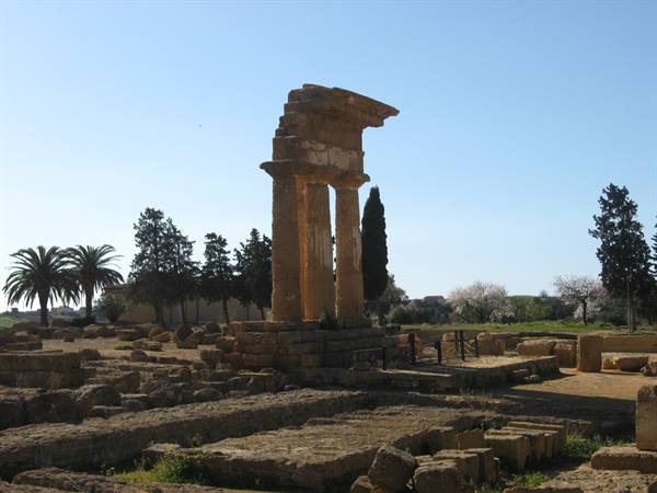 Doric columns of the Temple of Castor and Pollux, Agrigento