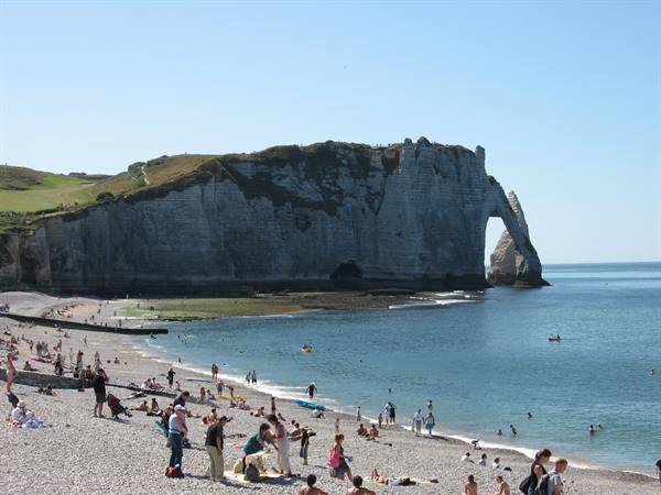 cliff in the foreground