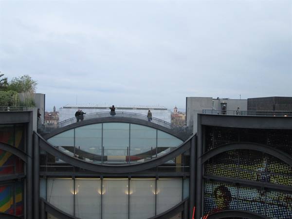 Mamac hanging gardens with sculptures