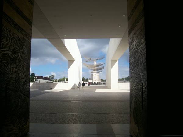 The entrance portico