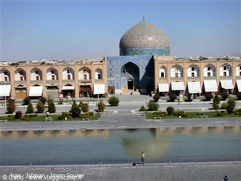 Sheikh Lotfollah Mosque with tiled dome, Naqsh-e Jahan Square, Isfahan