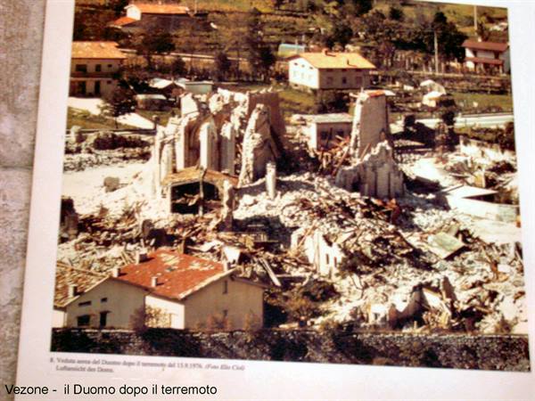 Venzone - the Cathedral after the earthquake