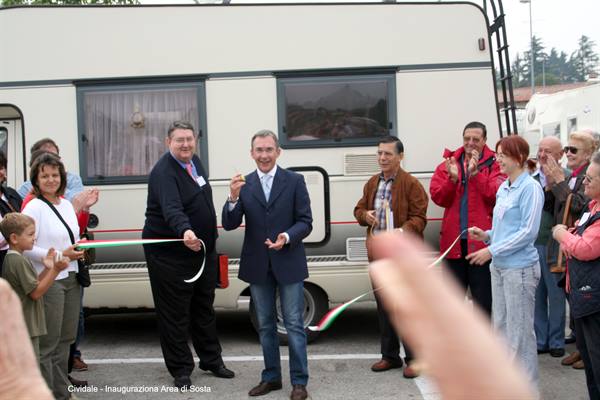 Cividale - Opening of the Camper Rest Area