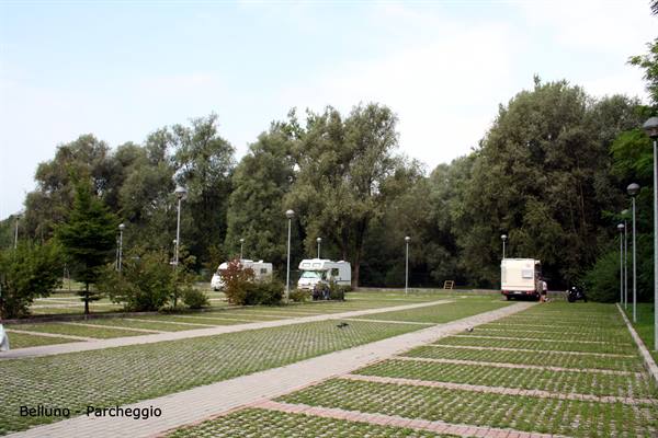 Belluno - the car park