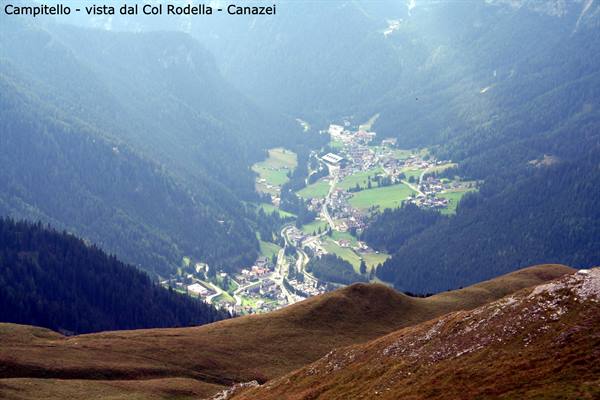 Campitello - view from Col Rodella - Canazei