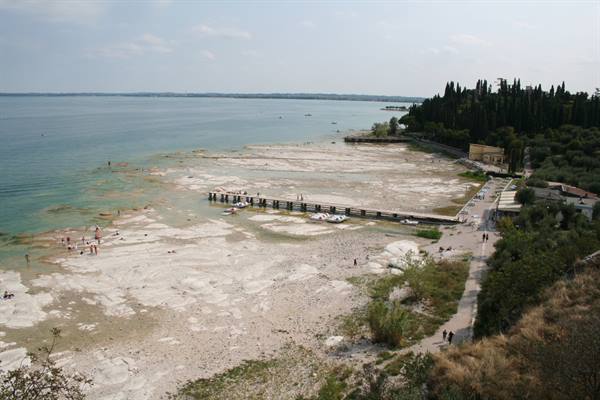 Sirmione - the lake dried up