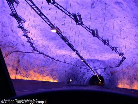 E39 motorway - tunnel 24.5 km long