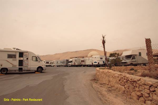 Syria - Palmyra - Park restaurant