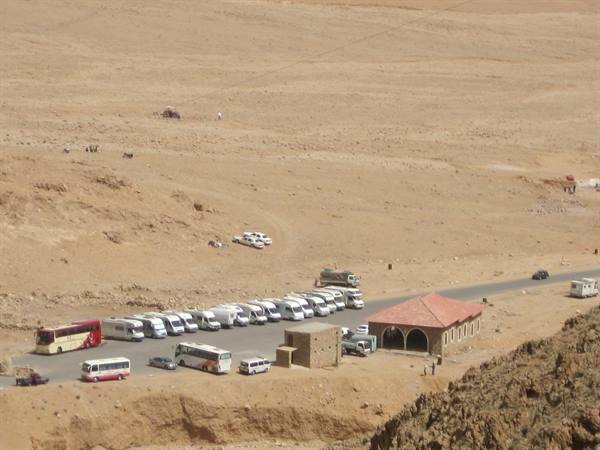 Syria - Saydnaya - view from the Monastery of Saint Moses the Abyssinian