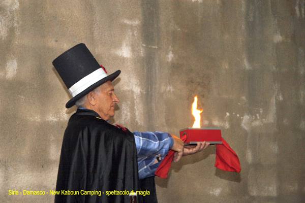 Syria - Damascus - Camping New Kaboun - magic show