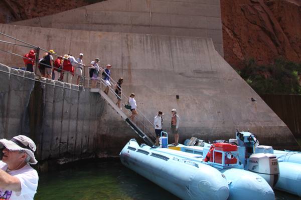 In a raft on the Colorado