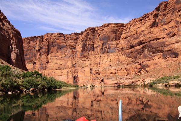 In a raft on the Colorado