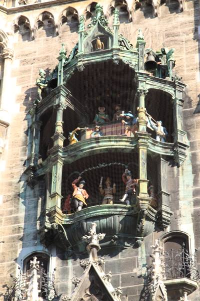 Munich - Neues Rathaus - the tower with the carillon