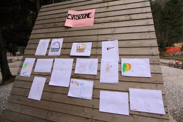 Bled Campsite - the children create