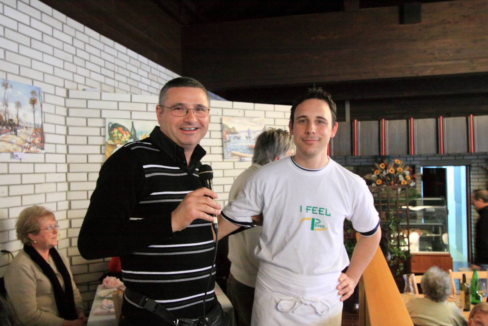 Bled Campsite - the Easter lunch - Luigi and the Cook