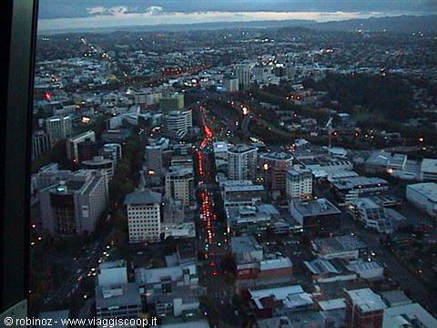 Auckland from the sky tower
