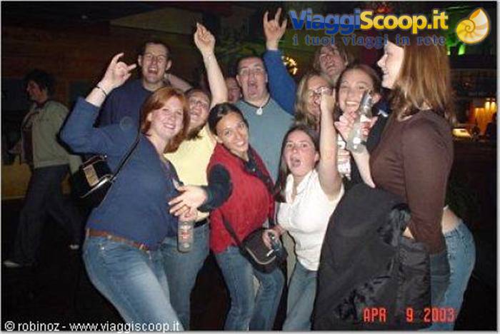 Stephanie, Anton, Rebby, me, Barclay, Tina, Louise, Paul, Brooke, Allison at the disco pub