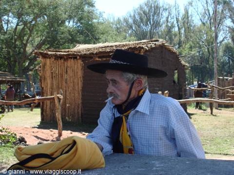 The old Gaucho rests in the shade.